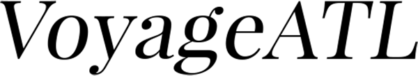 VoyageATL letters logo in black